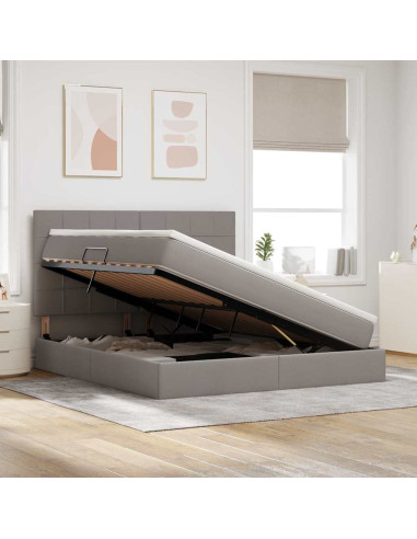 Letto con contenitore e LED Talpa 160 x 200 cm Poliestere