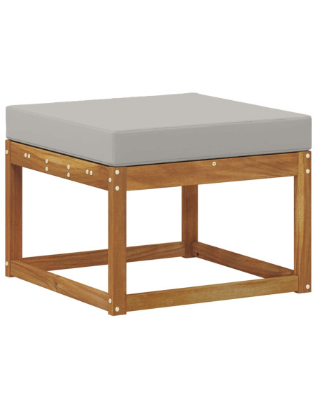 Set di divani con cuscino 8 pcs Grigio Naturale e Chiaro