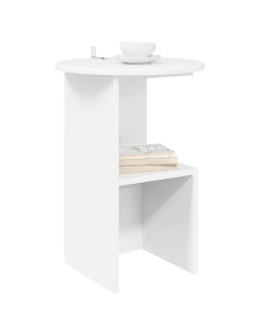 Tavolo laterale Bianco Ø 39,5 x 55 cm Legno ingegnerizzato 2
