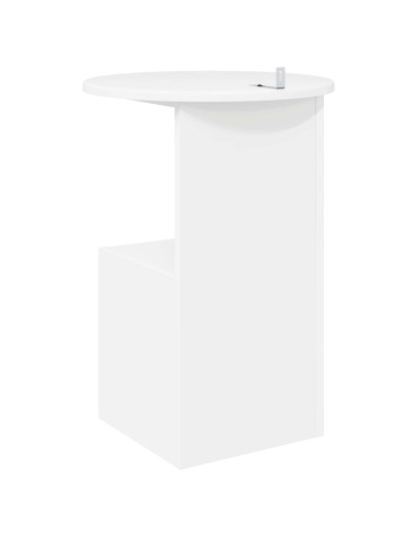 Tavolo laterale Bianco Ø 39,5 x 55 cm Legno ingegnerizzato
