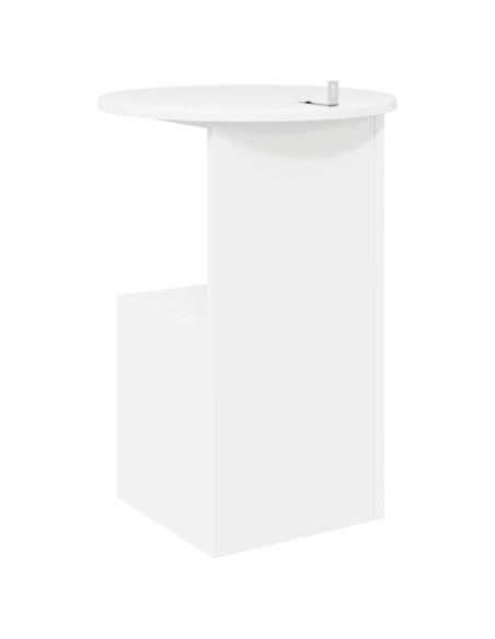 Tavolo laterale Bianco Ø 39,5 x 55 cm Legno ingegnerizzato