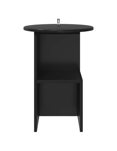 Tavolo laterale Rovere Nero Ø 39,5 x 55 cm Legno ingegnerizzato