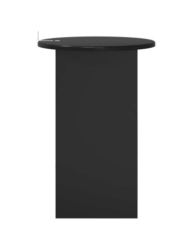 Tavolo laterale Rovere Nero Ø 39,5 x 55 cm Legno ingegnerizzato