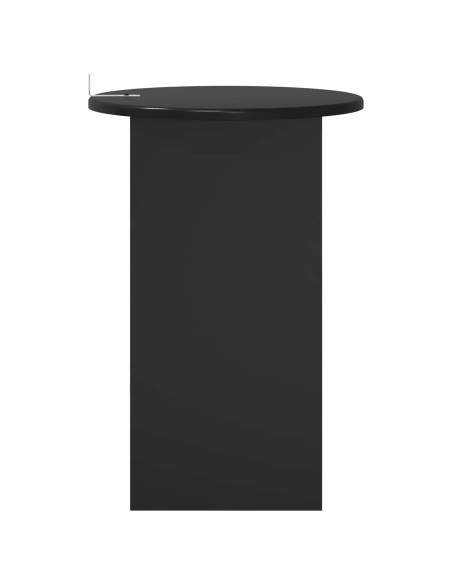 Tavolo laterale Rovere Nero Ø 39,5 x 55 cm Legno ingegnerizzato