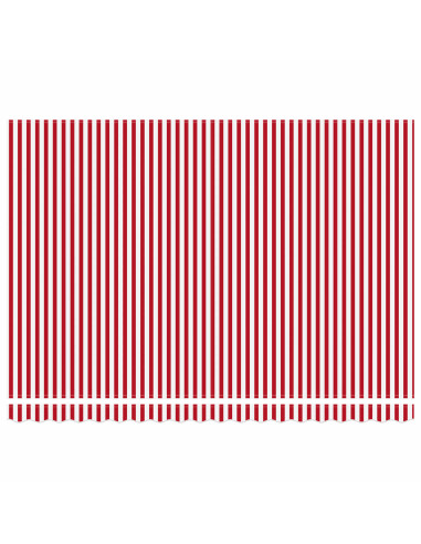 Tenda retrattile manuale Rosso e Bianco 4 × 3,5 m