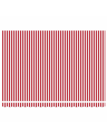 Tenda retrattile manuale Rosso e Bianco 4 × 3,5 m