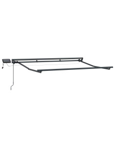 Cornice per Tenda Manuale con LED Bianco 3 x 2 m 2
