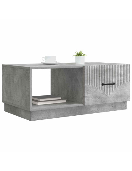 Tavolino da salotto Grigio Cemento 90 x 50 x 37 cm