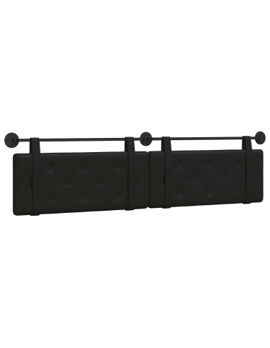 Testata appesa Nero 210 x 55 x 5 cm Pelle Sintetica