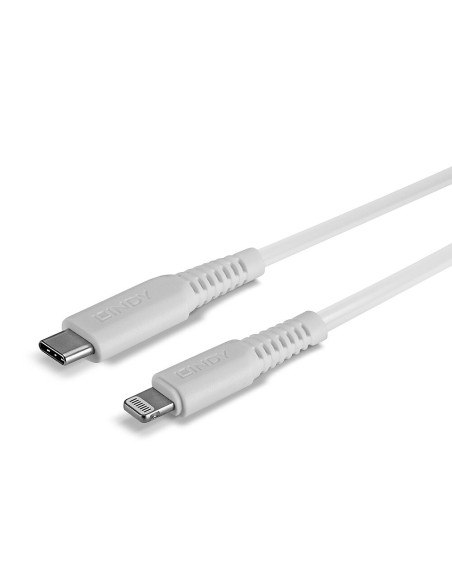 Lindy 31318 cavo Lightning 3 m Bianco