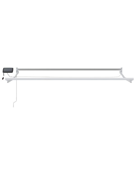 Tenda retrattile manuale con LED Rosso e Bianco 3 x 2,5 m