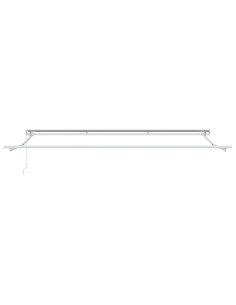 Telaio di tenda manuale Regolabile Bianco 5 × 3,5 m Acciaio 2