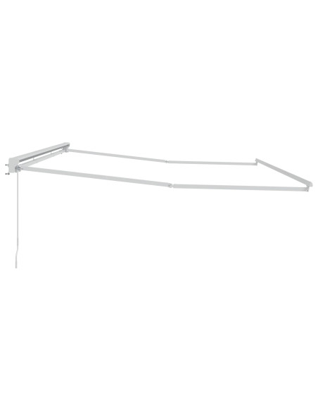 Telaio di tenda manuale Regolabile Bianco 5 × 3,5 m Acciaio