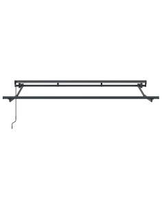 Telaio di tenda manuale Regolabile Antracite 2,5 x 2 m Acciaio 2