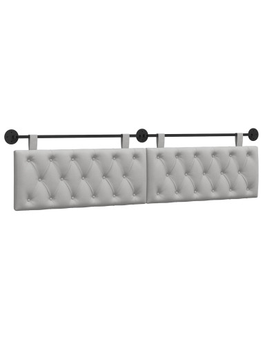 Testata appesa Grigio Nuvola 210 x 55 x 7 cm Tessuto
