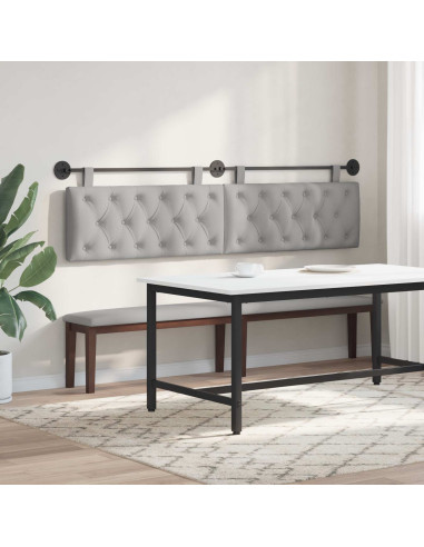 Testata appesa Grigio Nuvola 210 x 55 x 7 cm Tessuto