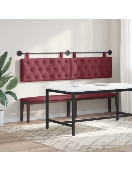 Testata appesa Rosso Vino 210 x 55 x 7 cm Tessuto
