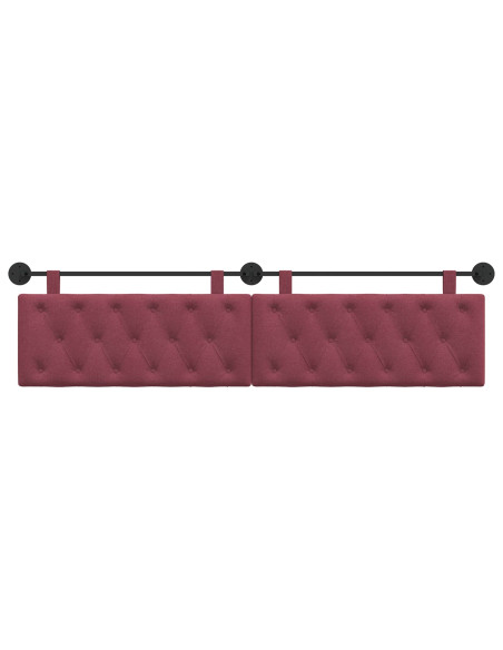 Testata appesa Rosso Vino 210 x 55 x 7 cm Tessuto