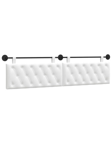 Testata appesa Bianco 210 x 55 x 7 cm Tessuto