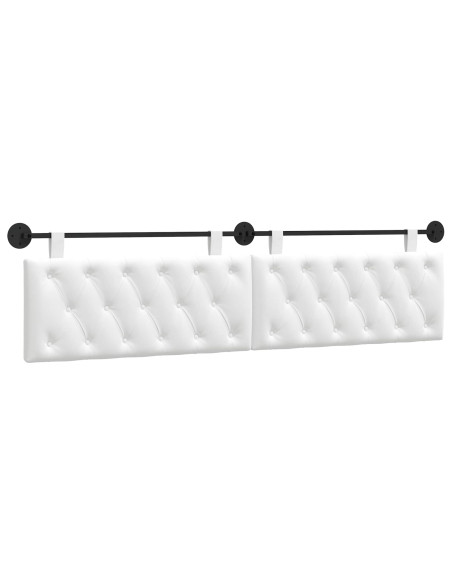 Testata appesa Bianco 210 x 55 x 7 cm Tessuto