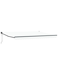 Tenda da Sole Bianco 450 x 300 x 165 cm Poliestere e Metallo 2