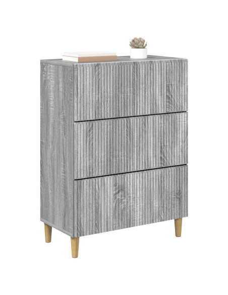 Mobile con Cassetti Grigio Sonoma 66 x 34,5 x 90 cm