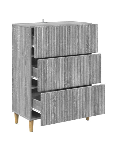 Mobile con Cassetti Grigio Sonoma 66 x 34,5 x 90 cm
