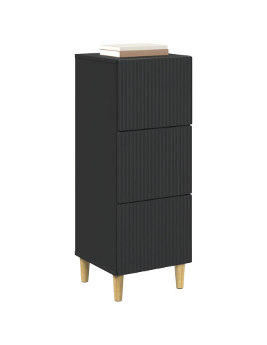 Mobile con Cassetti Nero 33 x 34,5 x 90 cm Legno ingegnerizzato