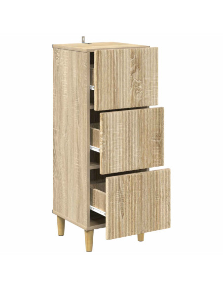Mobile con Cassetti Rovere Sonoma 33 x 34,5 x 90 cm