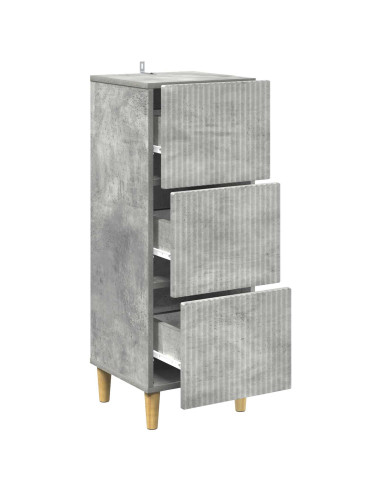Mobile con Cassetti Grigio Cemento 33 x 34,5 x 90 cm