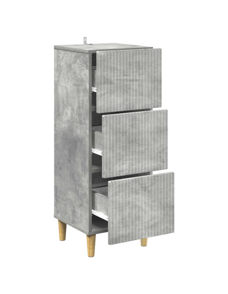Mobile con Cassetti Grigio Cemento 33 x 34,5 x 90 cm