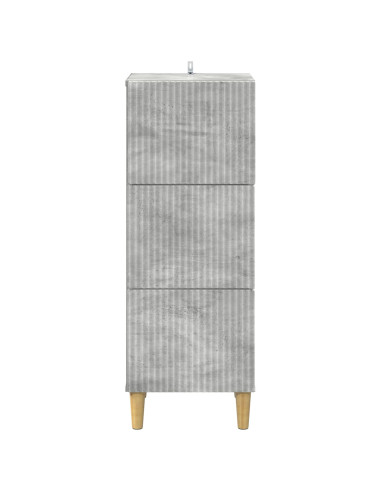 Mobile con Cassetti Grigio Cemento 33 x 34,5 x 90 cm