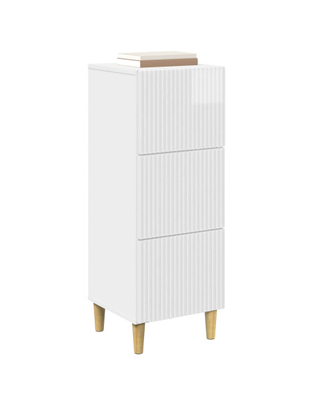 Mobile con Cassetti Bianco Lucido 33 x 34,5 x 90 cm