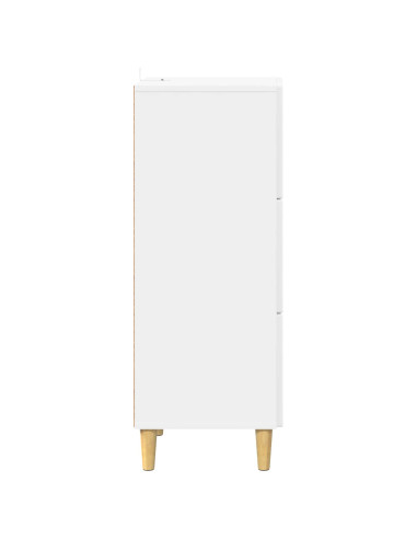 Mobile con Cassetti Bianco Lucido 33 x 34,5 x 90 cm