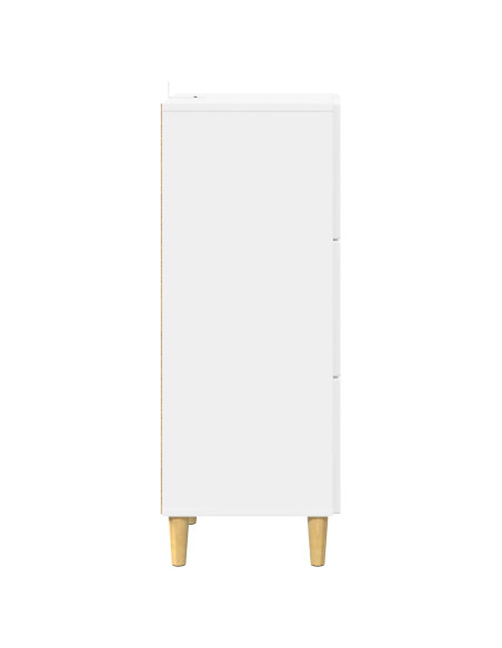 Mobile con Cassetti Bianco Lucido 33 x 34,5 x 90 cm