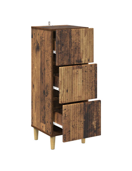Mobile con Cassetti Legno antico 33 x 34,5 x 90 cm