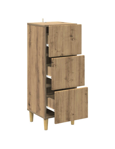 Mobile con Cassetti Rovere Artigianale 33 x 34,5 x 90 cm