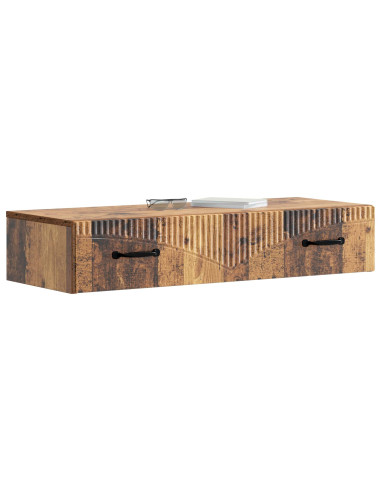 Tavolino da Parete Laterale Legno antico 87,5 x 34,5 x 17 cm