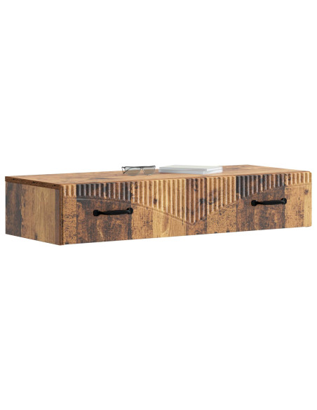 Tavolino da Parete Laterale Legno antico 87,5 x 34,5 x 17 cm