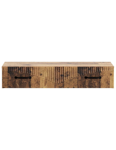 Tavolino da Parete Laterale Legno antico 87,5 x 34,5 x 17 cm