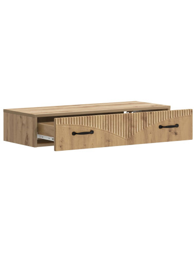 Tavolino da Parete Laterale Rovere Artigianale