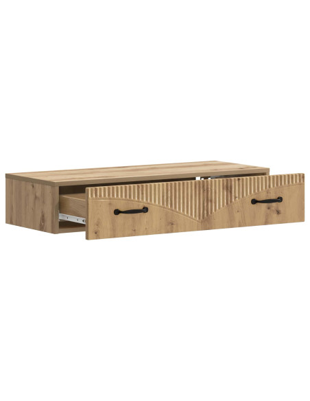 Tavolino da Parete Laterale Rovere Artigianale
