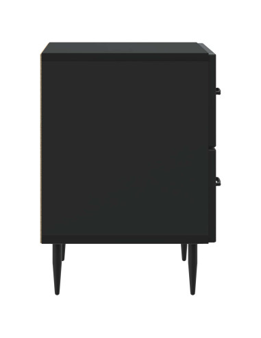 Armadio da Notte Nero 43 x 34,5 x 47,5 cm Legno ingegnerizzato