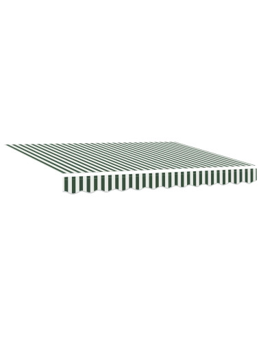 Tettuccio Elettrico Retrattile Verde e Bianco 3,5 x 2,5 m