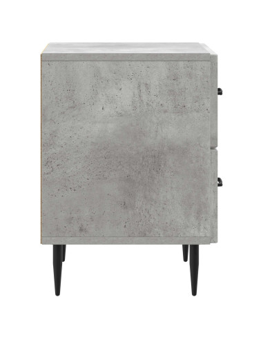 Armadio da Notte Grigio Cemento 43 x 34,5 x 47,5 cm