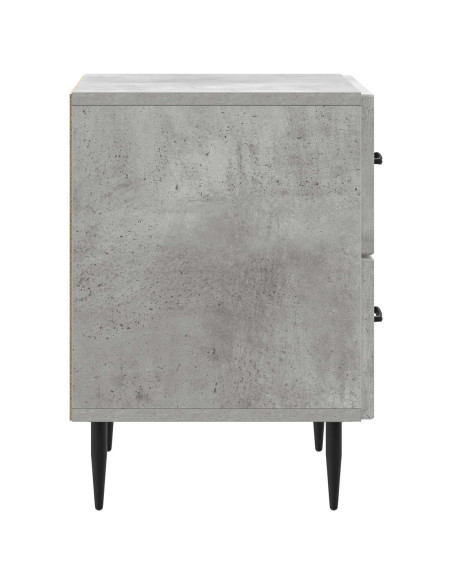 Armadio da Notte Grigio Cemento 43 x 34,5 x 47,5 cm