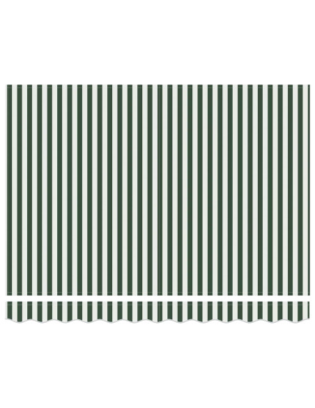 Tettuccio Elettrico Retrattile Verde e Bianco 3,5 x 2,5 m