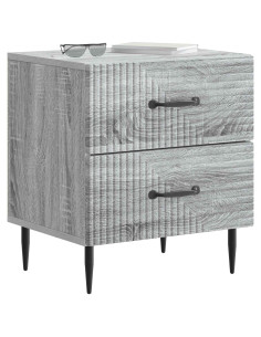 Armadio da Notte con cassetto Grigio Sonoma 43 x 34,5 x 47,5 cm 2