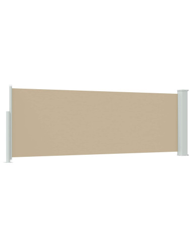 Tenda laterale retrattile Beige 500 x 100 cm Poliestere