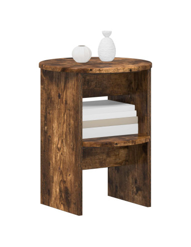 Mobile laterale 2 pcs Quercia Affumicata Ø40 x 50 cm